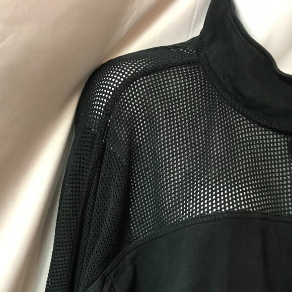 Nike Ladies Faded Black Fishnet Athletic Sport Cut Lightweight Pullover Jacket - Picture 5 of 7